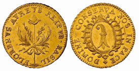 BASEL Goldgulden o. J. (um 1790). Rv. mit Hut auf Stange. Kettenrand. 3.10 g. Winterstein (Goldgulden) 294. D.T. 734. HMZ 2-95c. Fr. 31. Selten / Rare...