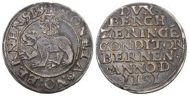 BERN Dicken o. J., Bern. Variante mit sieben Zeilen Schrift auf der Rückseite. 9.49 g. HMZ 2-172a. Selten in dieser Erhaltung / Rare in this condition...