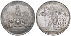 BERN Verdienstmedaille 1712, 2. Villmergerkrieg Schweiz, Bern. AR Verdienstmedaille 1712 (56.5 mm, 51.70 g), für Unteroffiziere der Sukkurstruppen von...