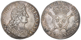 FRANKREICH KÖNIGREICH. Louis XIV, 1643-1715. Ecu aux insignes 1701 A, Paris. Réformation. 26,56 g. Dav. 1316. Duplessy 1533 B. Gadoury 220. Feine Tönu...