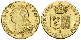 FRANKREICH KÖNIGREICH Louis XVI. 1774-1793. Doppelter Louis d'or au buste nu 1789 Dupl. 1706, Fr. 474. 15,23 g vorzüglich