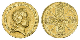 GREAT BRITAIN George I, 1714-1727. 1/4 Guinea 1718, London. 2,1 g. Fb. 331. Seaby 3638. GOLD. Sehr schön bis vorzüglich