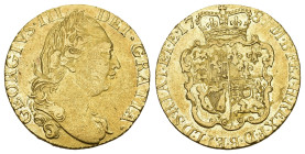 GREAT BRITAIN GEORGE III, 1760-1820. Guinea 1784, London. Fourth laureate head. 8.38 g. Spink 3728. Bull 705. Fr. 355.sehr schön +