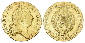 GREAT BRITAIN George III, 1760-1820. 1/2 Guinea 1801, London. 3,83 g Feingold. Fb. 364. Schl. 83. Seaby 3737. GOLD. Sehr schön bis vorzüglich