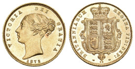 GREAT BRITAIN 1/2 Sovereign 1872 Gold 3.9g selten KM 735.2 bis unzirkuliert