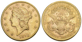 USA 1878 20 Dollar Gold 33.4g selten prächtige Qualität vorzüglich