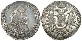 ÖSTERREICH Ferdinand III. 1637-1657 Taler, 1648 KB. Kremnitz 28,58g Herinek 474 Prachtexemplar fast unzirkuliert