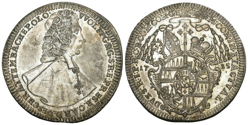 ÖSTERREICH Olmütz Wolfgang von Schrattenbach 1711-1738 Taler 1725, Kremsier; Dav...