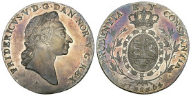 DÄNEMARK. KÖNIGREICH. Frederik V., 1746-1766. Speciedaler 1764, Kopenhagen. 28,85 g. Dav. 1302 pracxhtvolle Erhaltung, fast FDC