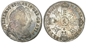 GREAT BRITAIN 1/2 Crown 1691 KM# 477; Sp# 3436; Silver 15.1 g.; William III & Mary II vorzüglich bis unzirkuliert