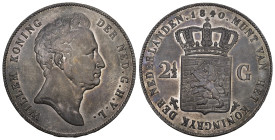 NEDERLAND, Koninkrijk, Willem I (1815-1840), AR 2 1/2 gulden, 1840. Sch. 257; Dav. 234.bis unzirkuliert