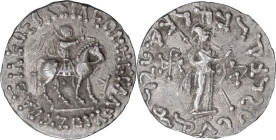 Indo-Scythians, Azes II. Tetradrachm
