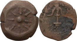 Judaea, Alexander Jannaeus, Widow's mite. Bronze Prutah