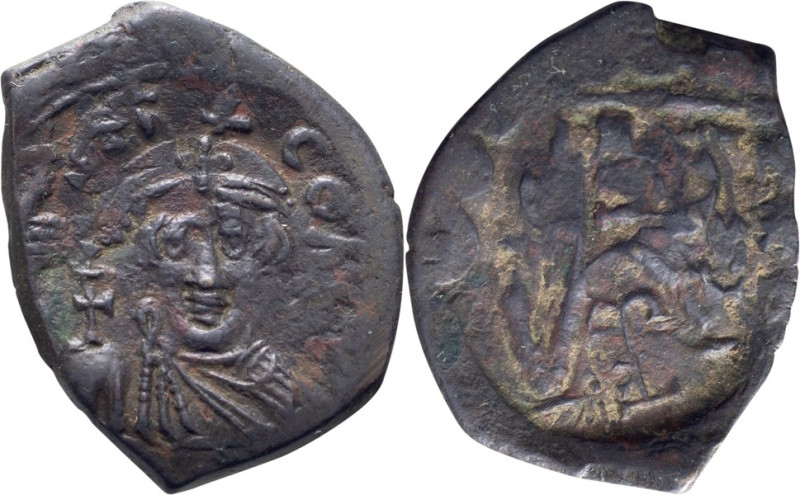 Constans II; 641-685 AD. Syracuse, ca. 642-646/7 AD, Follis, 6.51g. DO-176, MIB-...