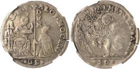 ITALY, Venice. Coinage for Dalmatia and Albania. Circa 1684 and later. Leone of 80 Soldi (Silver, 34.5 mm, 10.47 g, 5 h), struck under the doge Alvise...