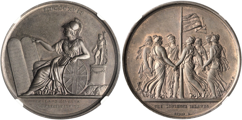 IONIAN ISLANDS, Ionian State, as a British protectorate. 1815-1864. Medal (Coppe...