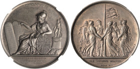 IONIAN ISLANDS, Ionian State, as a British protectorate. 1815-1864. Medal (Copper, 40.5 mm, 33.35 g, 12 h), in honour of the Constitution offered by B...