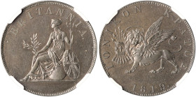 IONIAN ISLANDS, Ionian State, as a British protectorate. 1815-1864. Proof 1 Obol 1819 (Copper, 28 mm, 9.45 g, 12 h), London mint, struck from dies pre...