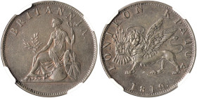 IONIAN ISLANDS, Ionian State, as a British protectorate. 1815-1864. 1 Obol 1819 (Copper, 28 mm, 9.22 g, 5 h), London mint, struck from dies prepared b...