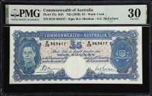 AUSTRALIA. Commonwealth Bank of Australia. 5 Pounds, ND (1939). P-27a. R45. PMG Very Fine 30.

Estimate: $200.00- $400.00