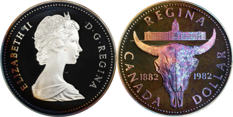 CANADA. Dollar, 1982. Ottawa Mint. PCGS PROOF-68 Deep Cameo.
KM-133. An entranc...