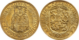 CZECHOSLOVAKIA. Ducat, 1927. Kremnica Mint. NGC MS-63.
Fr-2; KM-8. A pleasing example of the ever popular 20th Century Ducat, this wonderful piece is...