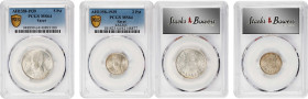 EGYPT. Duo of Minors (2 Pieces), AH 1358 (1939/40). London Mint. Farouk I. Both PCGS MS-64 Certified.
1) 5 Qirsh. KM-366. 2) 2 Qirsh. KM-365.

Esti...