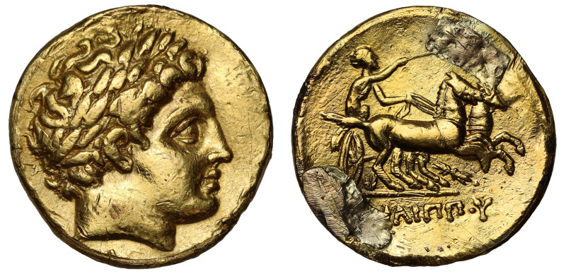 Kings of Macedon, Philip II (359-336 BC), posthumous gold Stater, time of Philip...