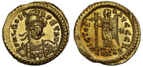 Leo I gold Solidus Constantinople