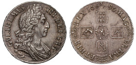 William III 1696 silver Crown