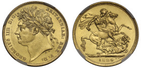 MS61 | George IV 1824 gold Sovereign