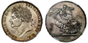 MS62 | George IV 1821 Secundo silver Crown