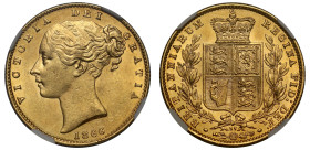 MS61 | Victoria 1866 gold Sovereign