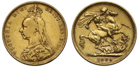 Victoria 1889 gold Sovereign