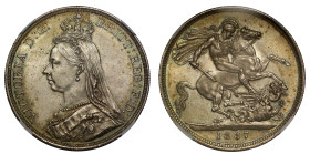 MS63 | Victoria 1887 silver Crown
