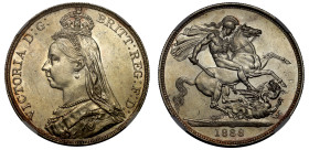 MS62 | Victoria 1888 silver Crown