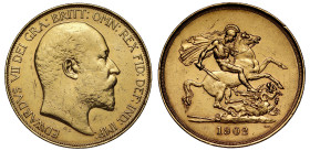 Edward VII 1902 gold Five Pounds