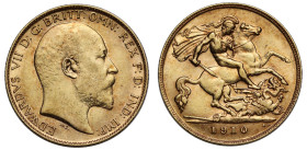 Edward VII 1910 gold Half Sovereign