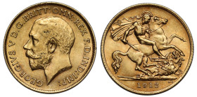 George V 1912 gold Half Sovereign