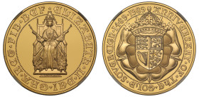 PF70 UCAM | Elizabeth II 1989 gold proof Five Pounds '500th Anniversary of the Sovereign'