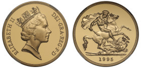 PF70 UCAM | Elizabeth II 1995 gold proof Five Pounds