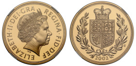 PF70 UCAM | Elizabeth II 2002 gold proof Five Pounds 'Golden Jubilee'