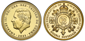 Tristan Da Cunha Charles III 2023 gold proof Two Pounds