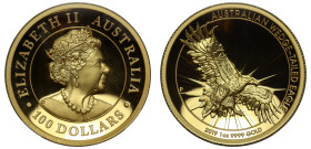 PF70 UCAM | Australia Elizabeth II 2019-P gold proof $100 High Relief 'Wedge-Tailed Eagle'