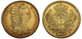 Brazil Maria I 1790 gold 6400 Reis