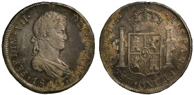 Chile Ferdinand VII 1812-FJ silver 8 Reales Santiago mint