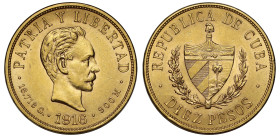 Cuba 1916 gold Ten Pesos
