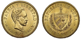 Cuba 1916 gold Ten Pesos