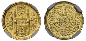 India Hyderabad Mir Usman Ali Khan gold 1/8 Ashrafi | UNC Details