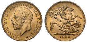 MS64 | South Africa George V 1932-SA gold Sovereign